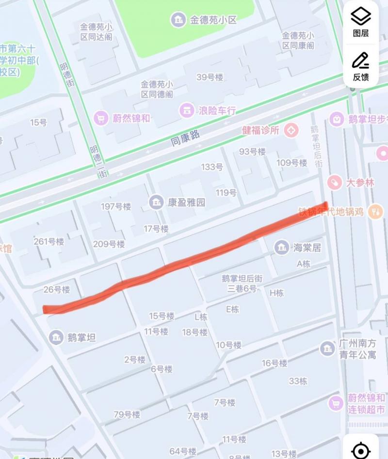 广州市荔湾区鹅掌坦后街，康盈雅